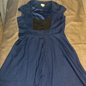Lindy Bop Navy and Black Dress US Size 6XL